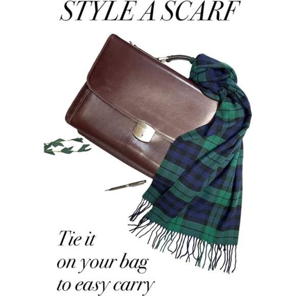 Ultra-Soft Winter Cashmere Feel Scarf Warm Long Unisex Winter Scarves - Picture 11 of 16